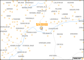 map of Sikamai