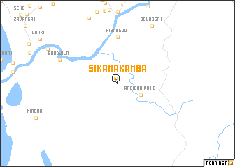 map of Sikama-Kamba