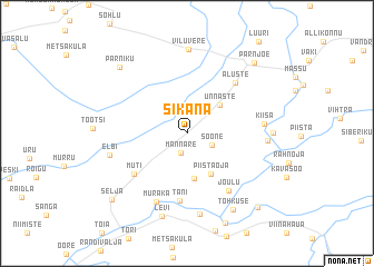 map of Sikana