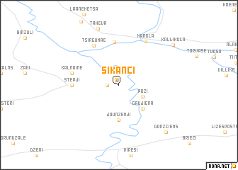 map of Sikanči