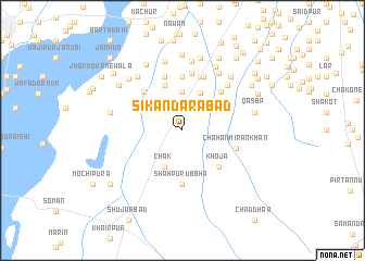 map of Sikandarābād