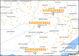 map of Sikandarābād