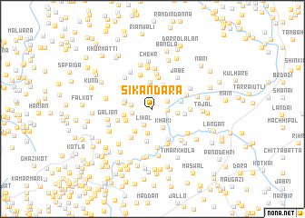 map of Sikandara