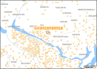 map of Sikandar Bānda