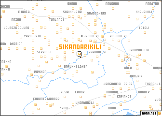 map of Sikandari Kili