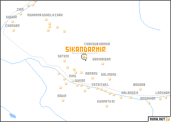 map of Sikandar Mīr