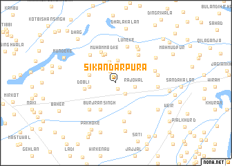 map of Sikandarpura
