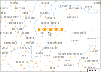 map of Sikandarpur