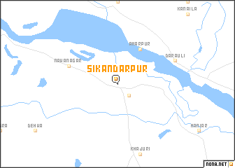 map of Sikandarpur