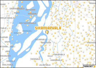 map of Sikandarwāla