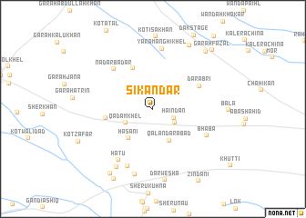 map of Sikāndar