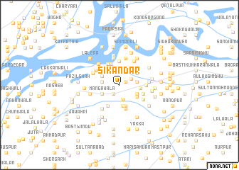 map of Sikandar