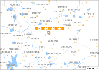 map of Sikandrapuram
