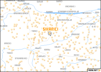 map of Šikarići