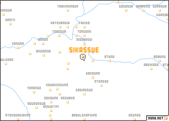 map of Sikassué