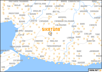 map of Sikatuna