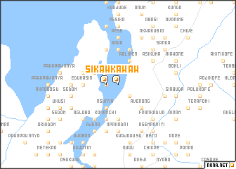 map of Sikawkaw