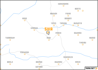 map of Sika