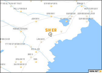 map of Sikeå