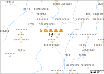 map of Sikédougou