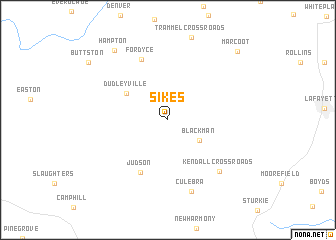 map of Sikes