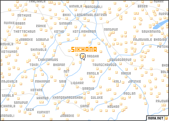 map of Sikhāna