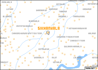 map of Sikhānwāla