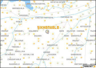 map of Sikhānwāla