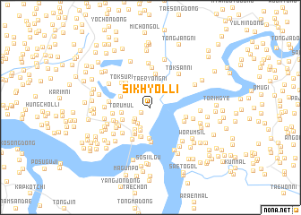 map of Sikhyŏl-li