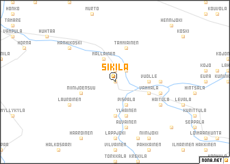 map of Sikilä