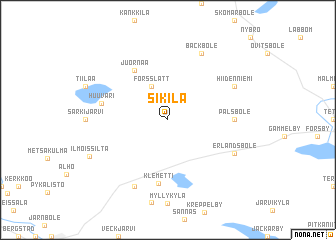 map of Sikilä