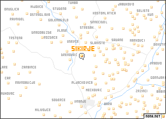 map of Sikirje