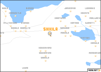 map of Sikkilä