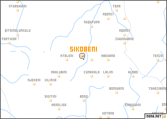 map of Sikobeni