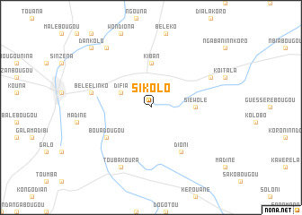 map of Sikolo