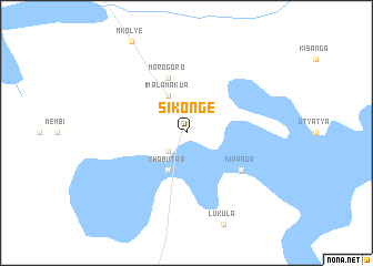 map of Sikonge