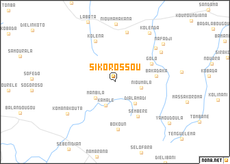 map of Sikorossou