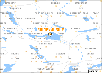 map of Sikory Juskie