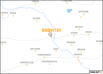 map of Sikovitsy