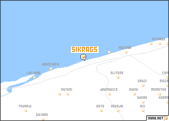 map of Sīkrags