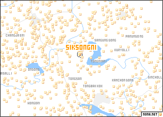 map of Siksŏng-ni