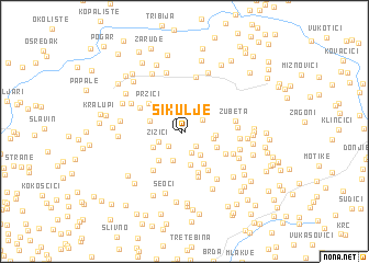 map of Šikulje