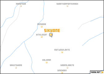 map of Sikwane