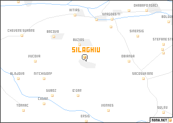 map of Silaghiu