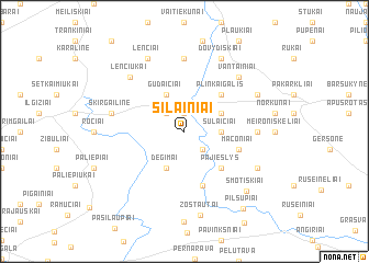 map of Šilainiai