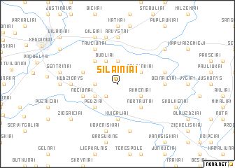 map of Šilainiai