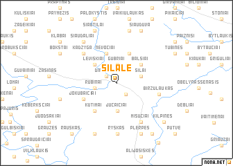 map of Šilalė