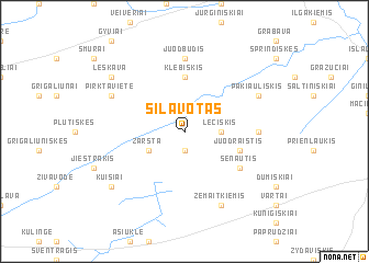 map of Šilavotas