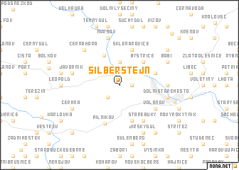 map of Silberštejn