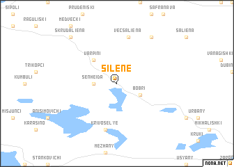 map of Silene